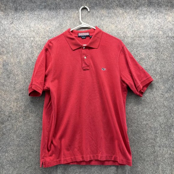 Vineyard Vines Other - Vineyard Vines Polo Shirt Men Medium Adult Red Golf Golfer Casual Outdoors Mesh